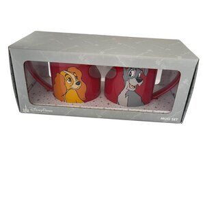 Disney Parks Lady and the Tramp Heart True Love Mug Set